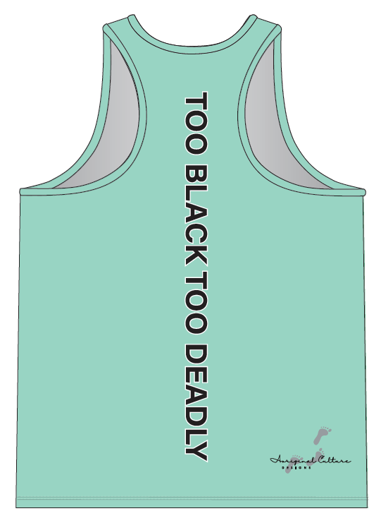 RACERBACK SINGLET FLAG GREEN - TOO BLACK TOO DEADLY