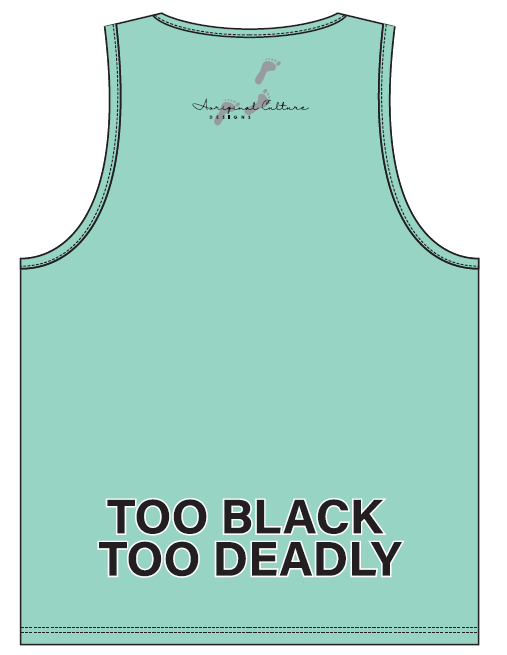 SINGLET FLAG GREEN - TOO BLACK TOO DEADLY