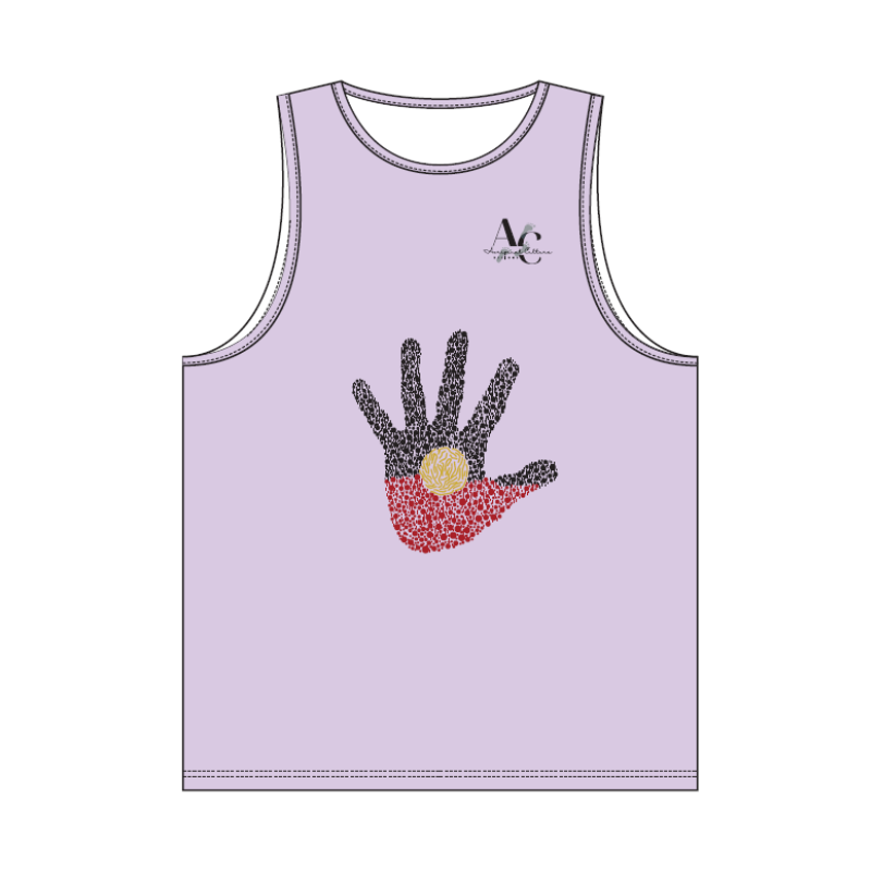 SINGLET HANDPRINT PURPLE - ALWAYS WAS AND ALWAYS WILL BE