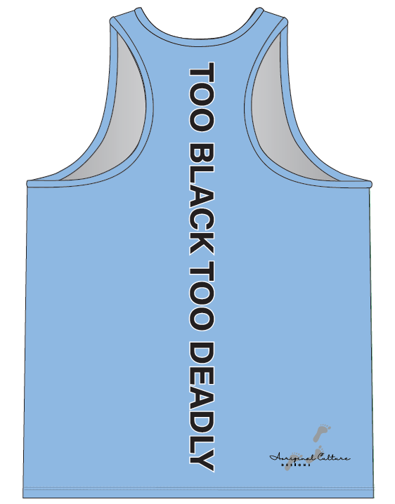 RACERBACK SINGLET FLAG BLUE - TOO BLACK TOO DEADLY